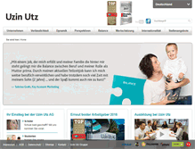 Tablet Screenshot of karriere.uzin-utz.de